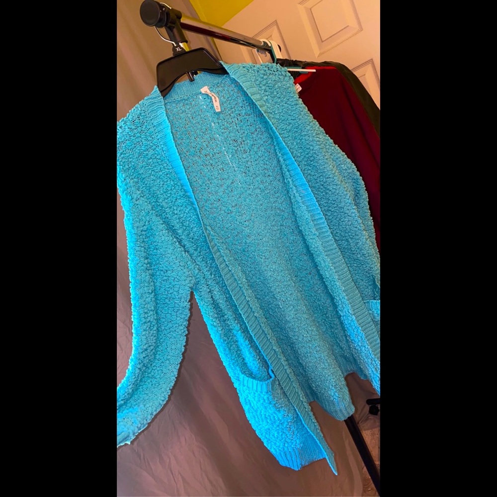 Popcorn cardigan with pockets